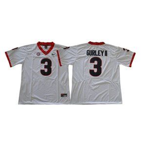 Georgia Bulldogs Todd Gurley II White Jersey
